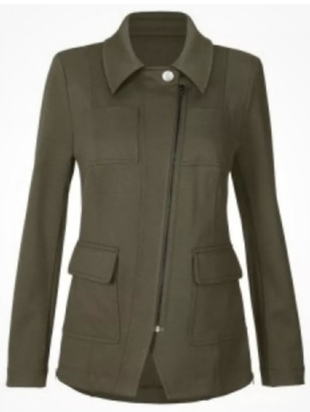 Cabi #4120 Academy Blazer In Olive Green Size S